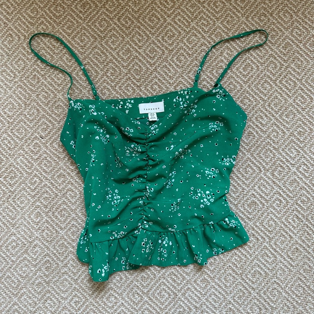 Top shop green tank